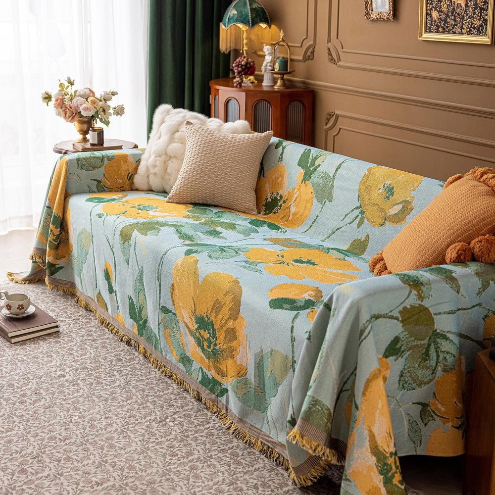 Gilded Poppy Couch & Sofa Cover - Collisel