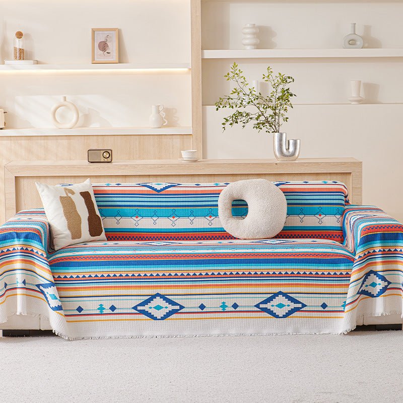 Blue Mediterranean Couch & Sofa Cover - Collisel