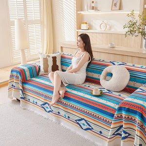 Blue Mediterranean Couch & Sofa Cover - Collisel