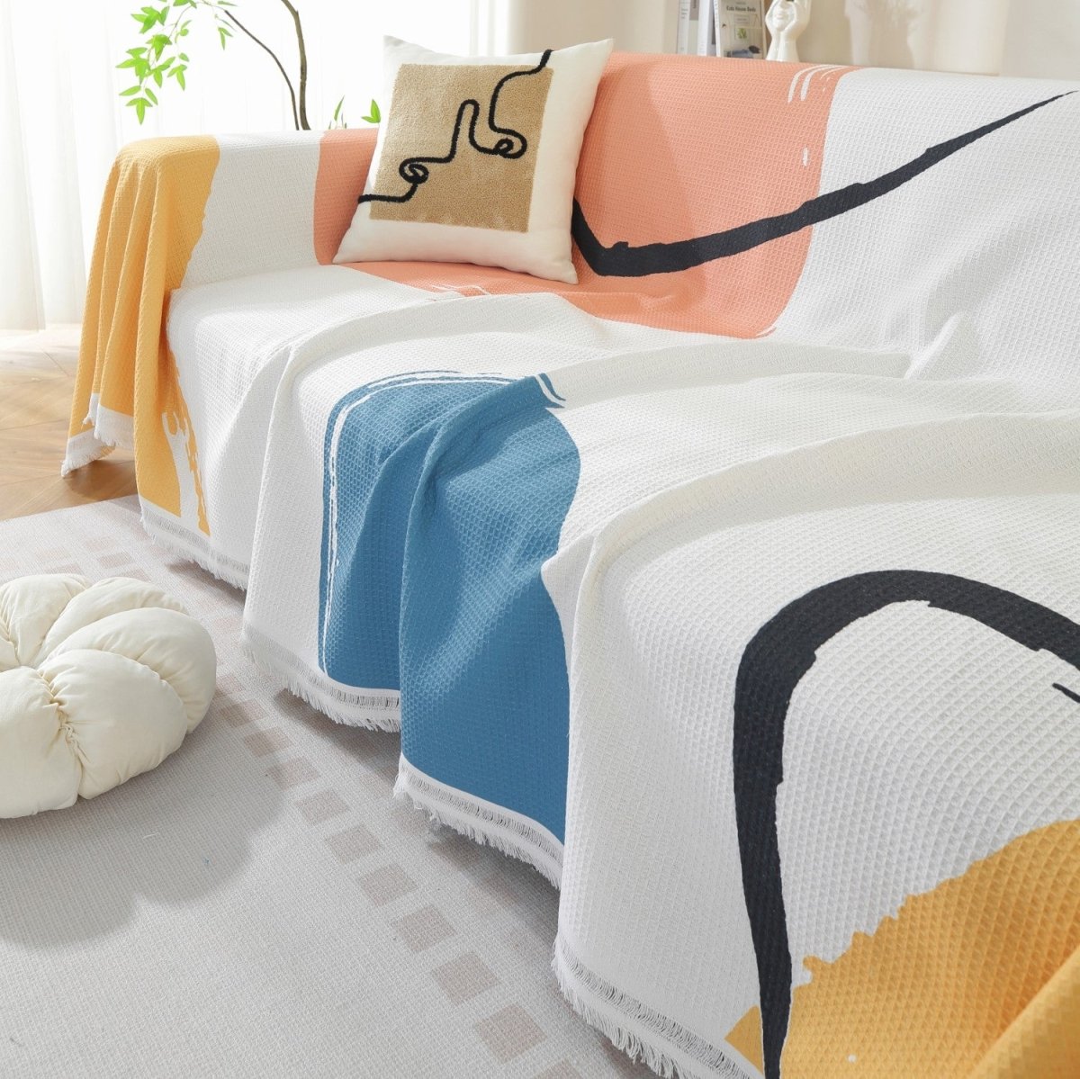 Color Block Couch & Sofa Cover - Collisel