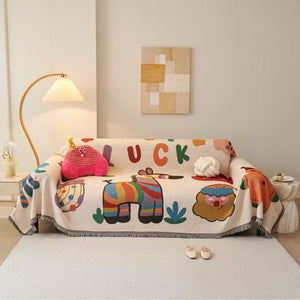 Colorful Zebra Couch & Sofa Cover - Collisel