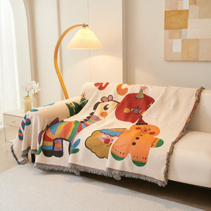 Colorful Zebra Couch & Sofa Cover - Collisel