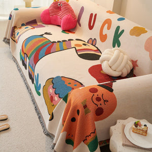 Colorful Zebra Couch & Sofa Cover - Collisel