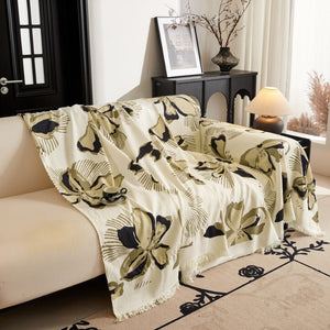 Falling Flowers Couch & Sofa Cover - Collisel
