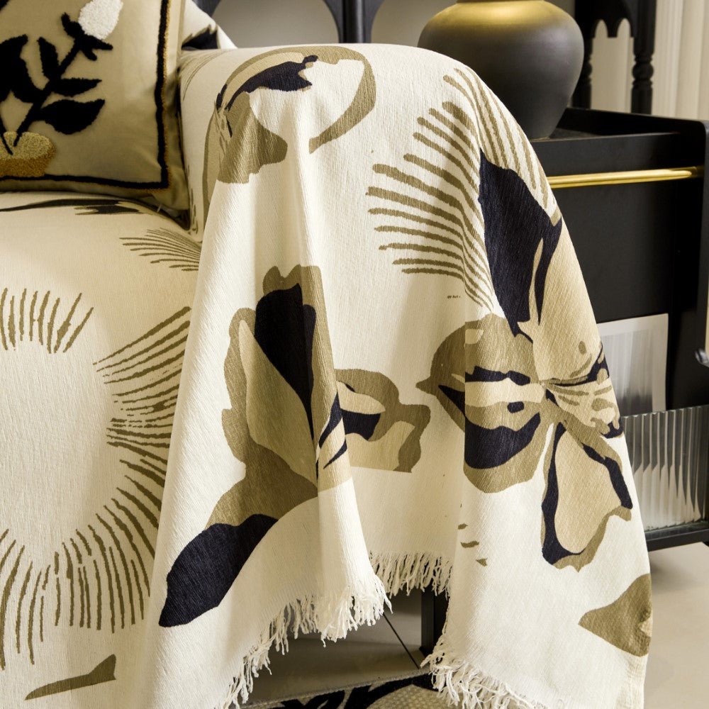 Falling Flowers Couch & Sofa Cover - Collisel