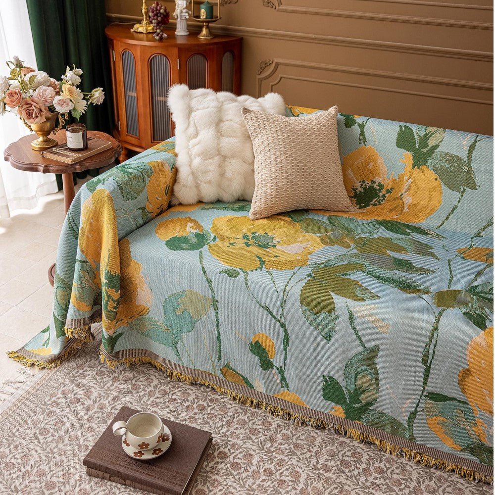 Gilded Poppy Couch & Sofa Cover - Collisel