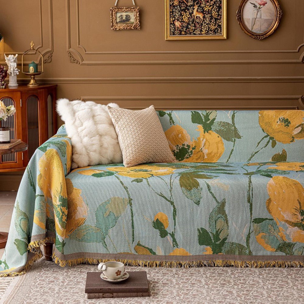 Gilded Poppy Couch & Sofa Cover - Collisel