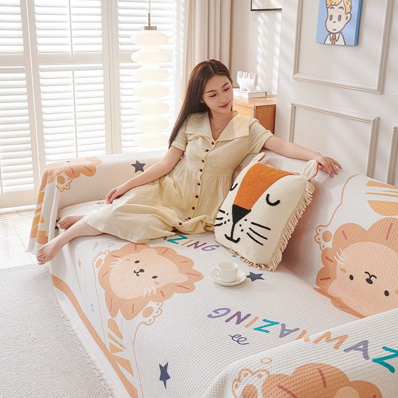 Sunshine Lion Couch & Sofa Cover - Collisel